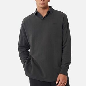 INDUSTRIE The McBride Long‎ Sleeve Tee Onyx Size Large Men's New With Tags